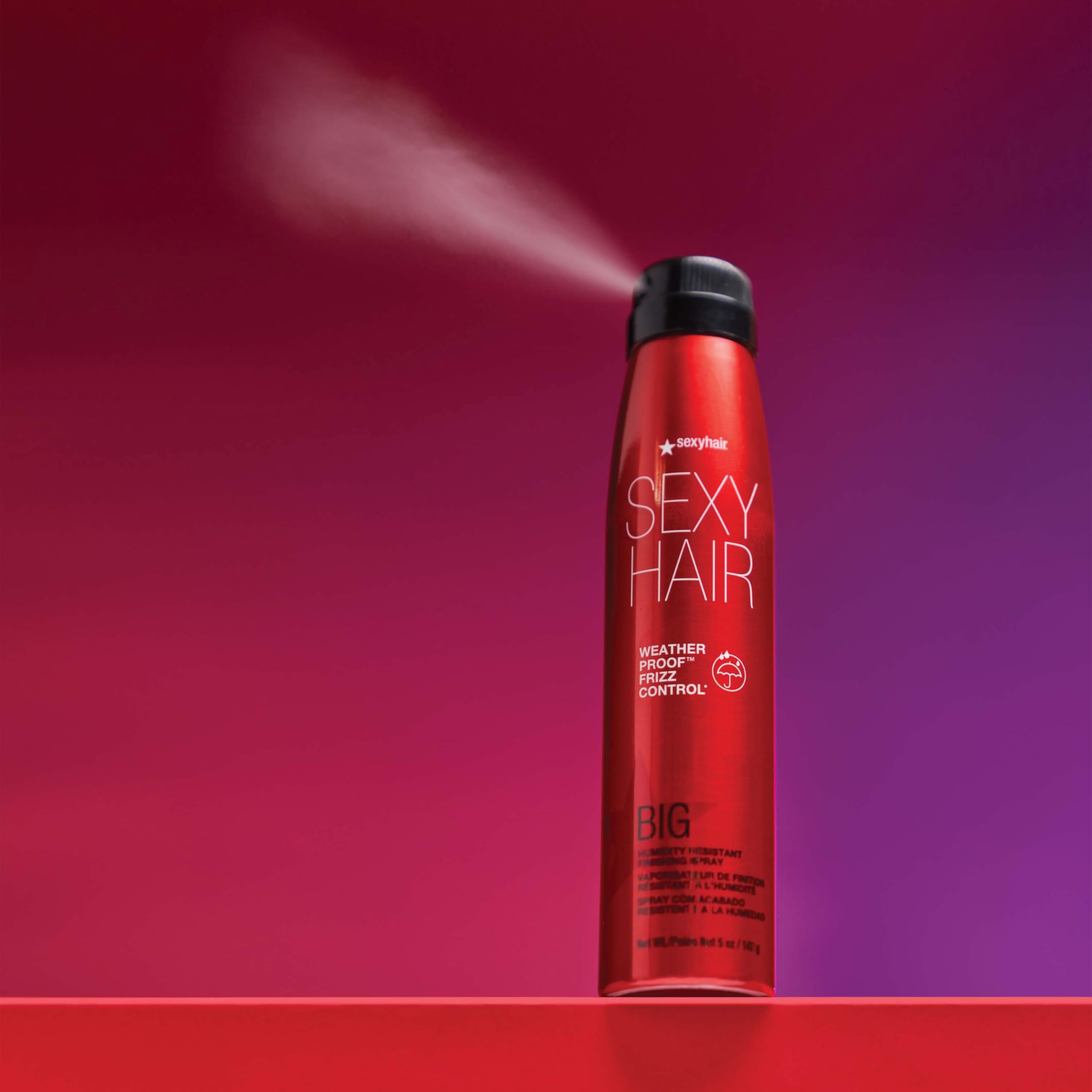 SexyHair Big Weather Proof Frizz Control Finishing Spray | Lightweight | Up to 72 Hour Humidity & Flyaways Resistance | Flexible & Adjustable Hold - Image 6