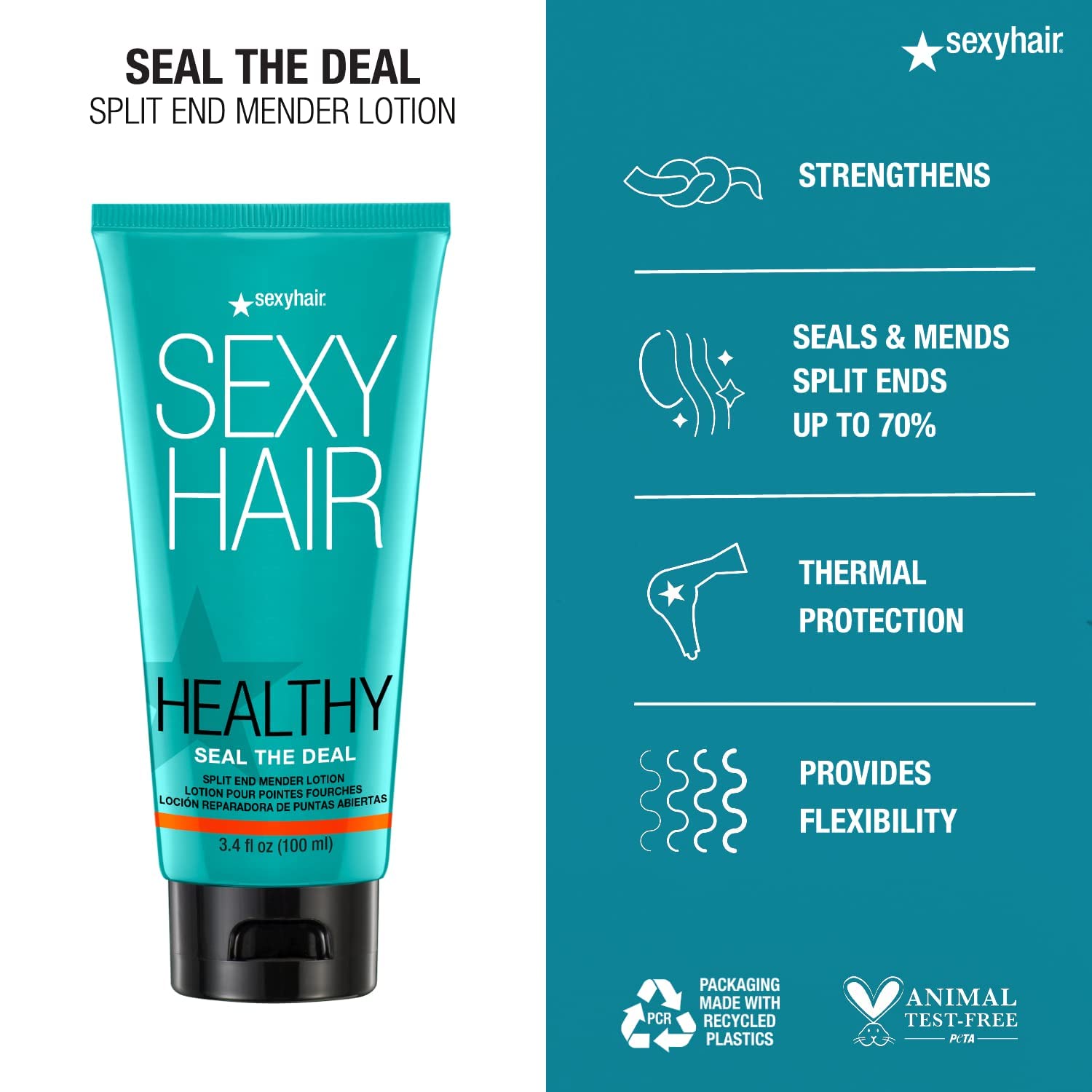 SexyHair Healthy Seal the Deal Split End Mender Lotion | All Hair Types - Image 3