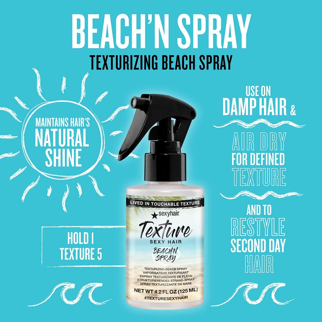 SexyHair Texture Beach'n Spray Texturizing Beach Spray, 4.2 Oz | Maintains Natural Shine | Up to 24 Hour Humidity Resistance | All Hair Types - Image 3